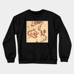 world map Crewneck Sweatshirt